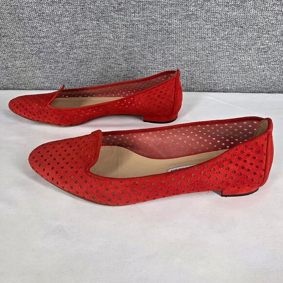MANOLO BLAHNIK WOMEN’S SUEDE FLATS MESH ACCENTS • SIZE US 7 • MADE IN ITALY - Picture 2 of 10